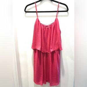 Forever 21 contemporary Barbie pink sundress size L